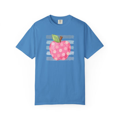 watercolor apple + stripes