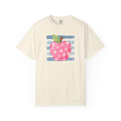 watercolor apple + stripes