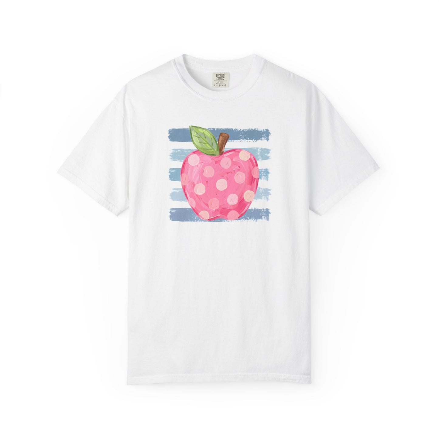 watercolor apple + stripes