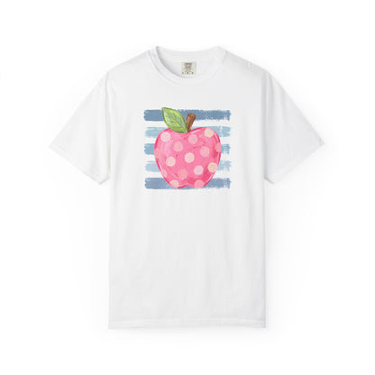 watercolor apple + stripes