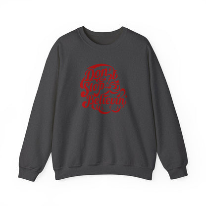 "PUFFY" Don't Stop Believin' Santa Sweatshirt