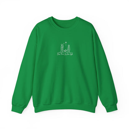 Nativity Line Art Sweatshirt OR Long-Sleeve T-Shirt
