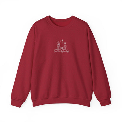 Nativity Line Art Sweatshirt OR Long-Sleeve T-Shirt
