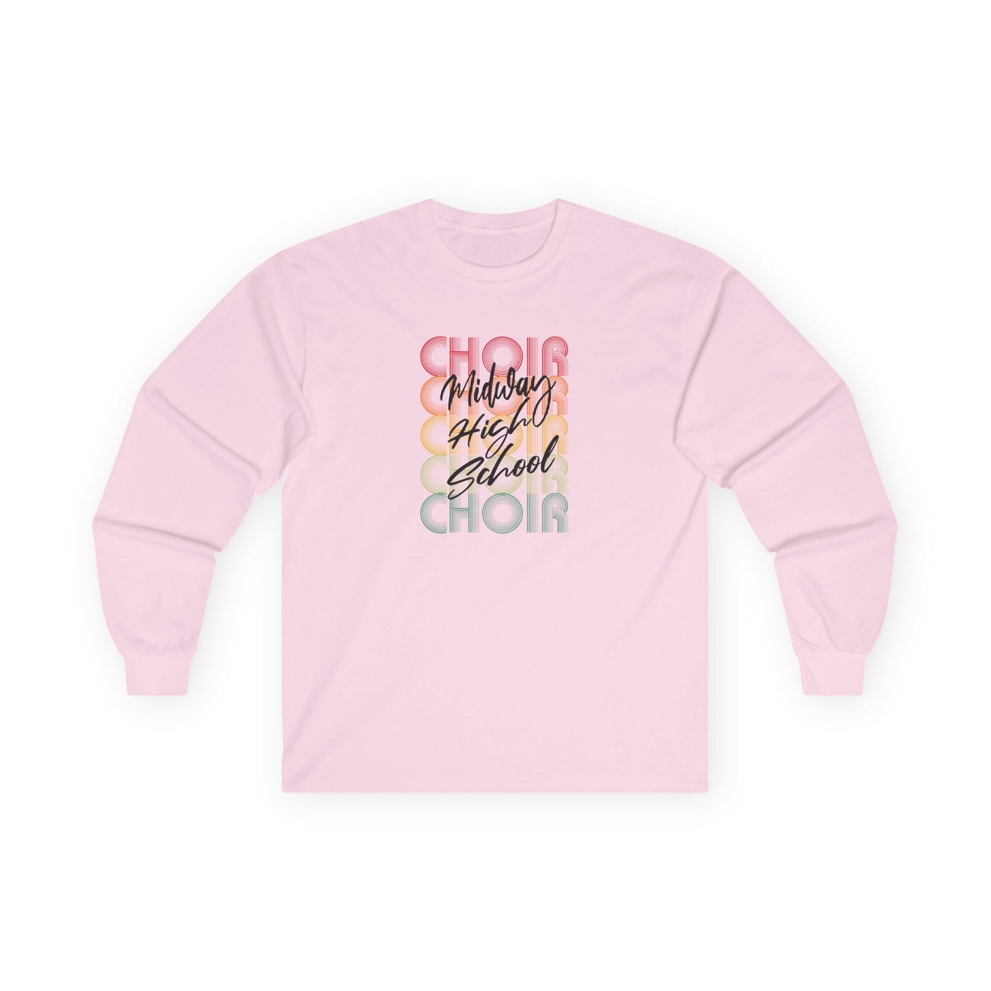 MHS CHOIR: RETRO MIDWAY CHOIR Long-Sleeved T-Shirt
