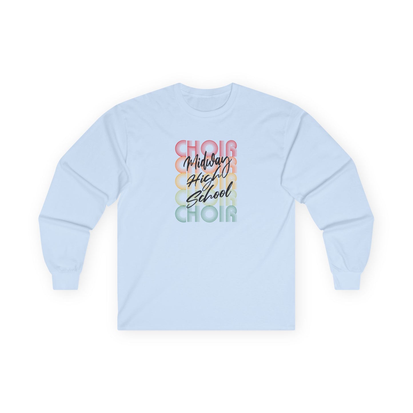 MHS CHOIR: RETRO MIDWAY CHOIR Long-Sleeved T-Shirt
