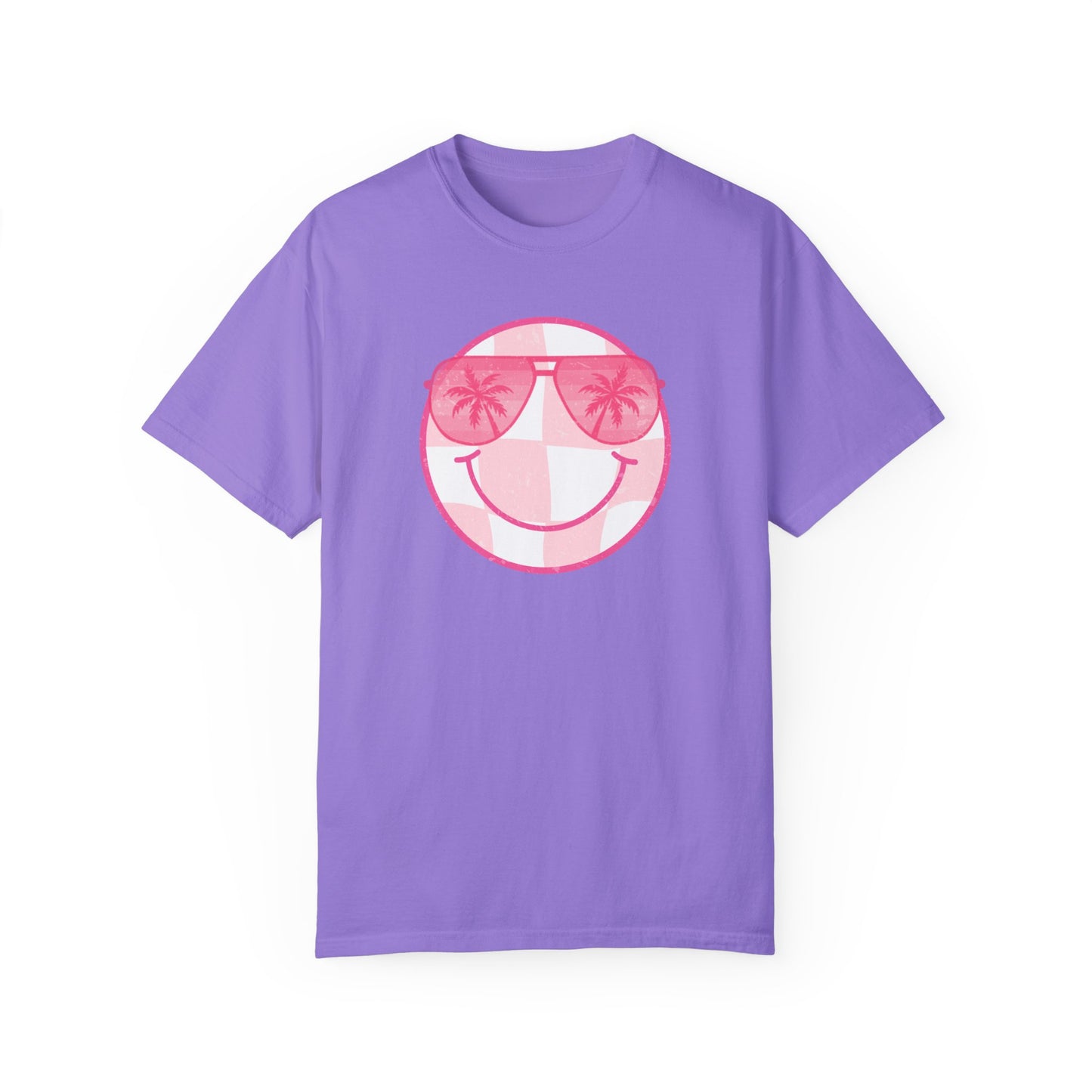 Summer Sunglasses Smiley Face  T-Shirt (COMFORT COLORS)