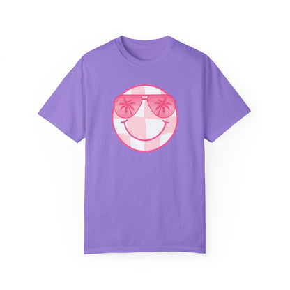 Summer Sunglasses Smiley Face  T-Shirt (COMFORT COLORS)