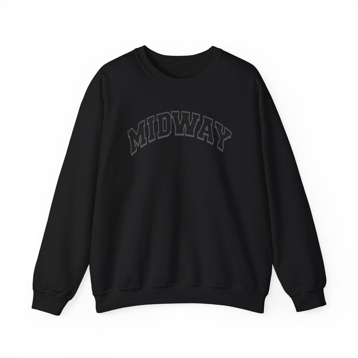 MIDWAY BLACKOUT - black sweatshirt (ADULT/YOUTH)
