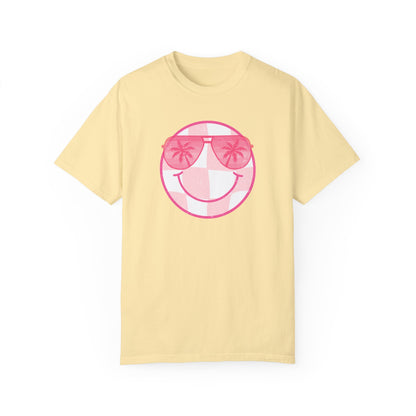 Summer Sunglasses Smiley Face  T-Shirt (COMFORT COLORS)
