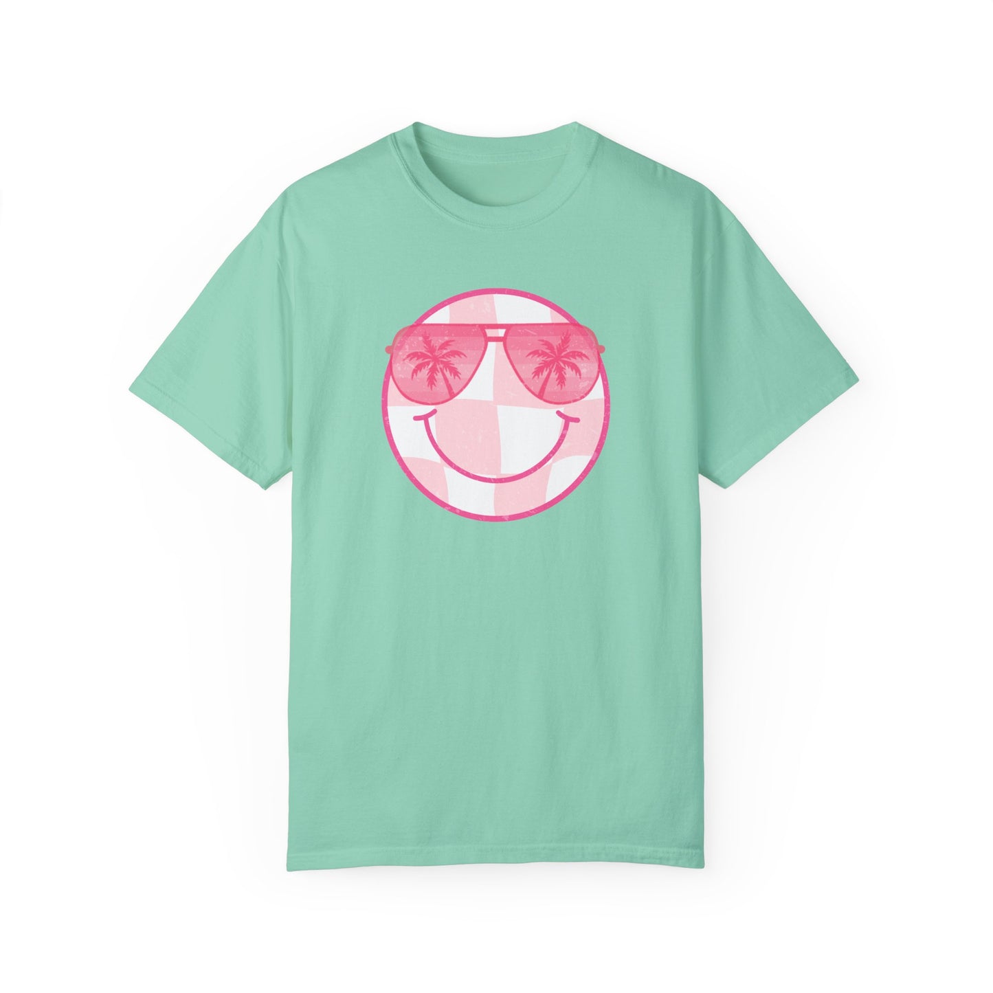 Summer Sunglasses Smiley Face  T-Shirt (COMFORT COLORS)