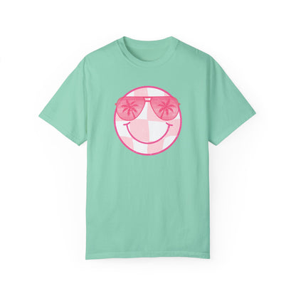 Summer Sunglasses Smiley Face  T-Shirt (COMFORT COLORS)