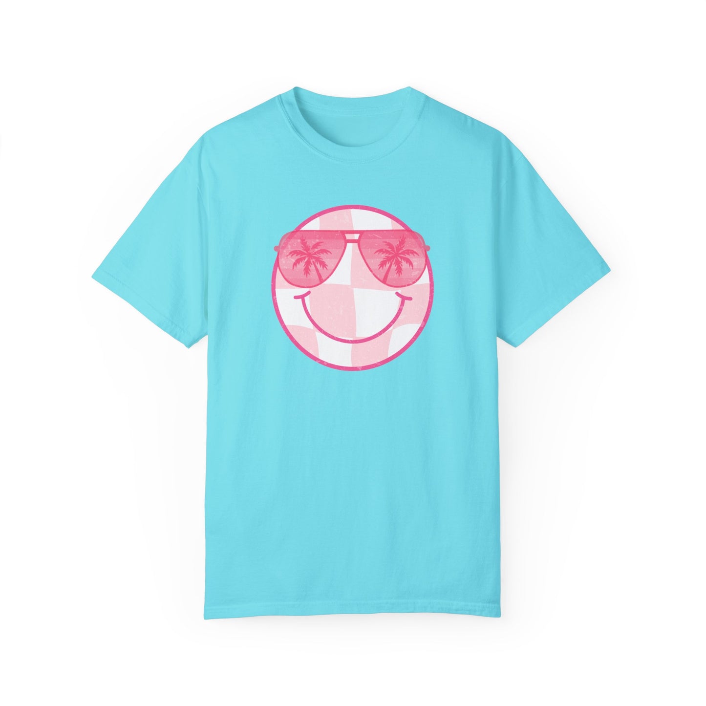 Summer Sunglasses Smiley Face  T-Shirt (COMFORT COLORS)