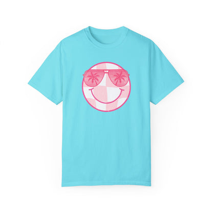 Summer Sunglasses Smiley Face  T-Shirt (COMFORT COLORS)