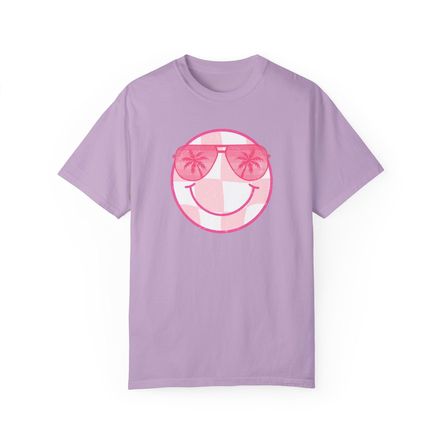 Summer Sunglasses Smiley Face  T-Shirt (COMFORT COLORS)
