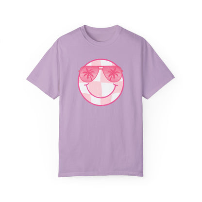 Summer Sunglasses Smiley Face  T-Shirt (COMFORT COLORS)