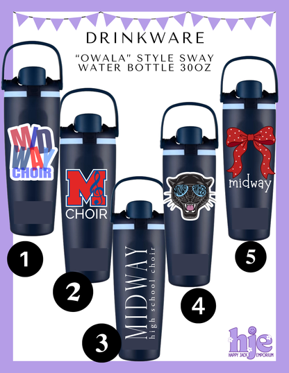 MHS CHOIR: 30 oz sway-style water bottle