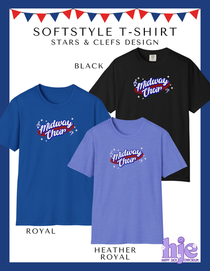 MHS CHOIR: "Stars & Clefs" -Softstyle T-shirt