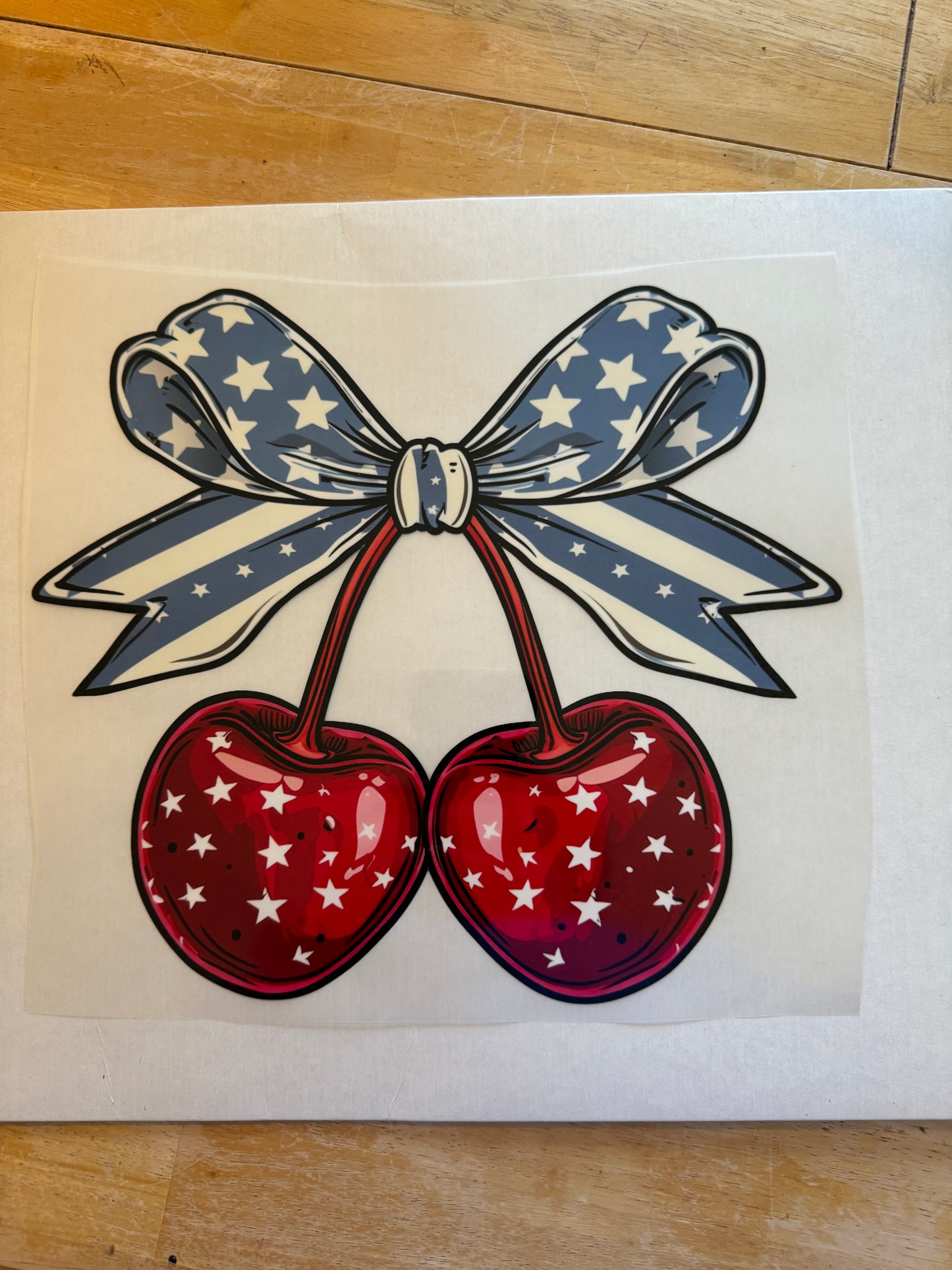 Red - White - Blue American Cherry-COMFORT COLORS  T-Shirt