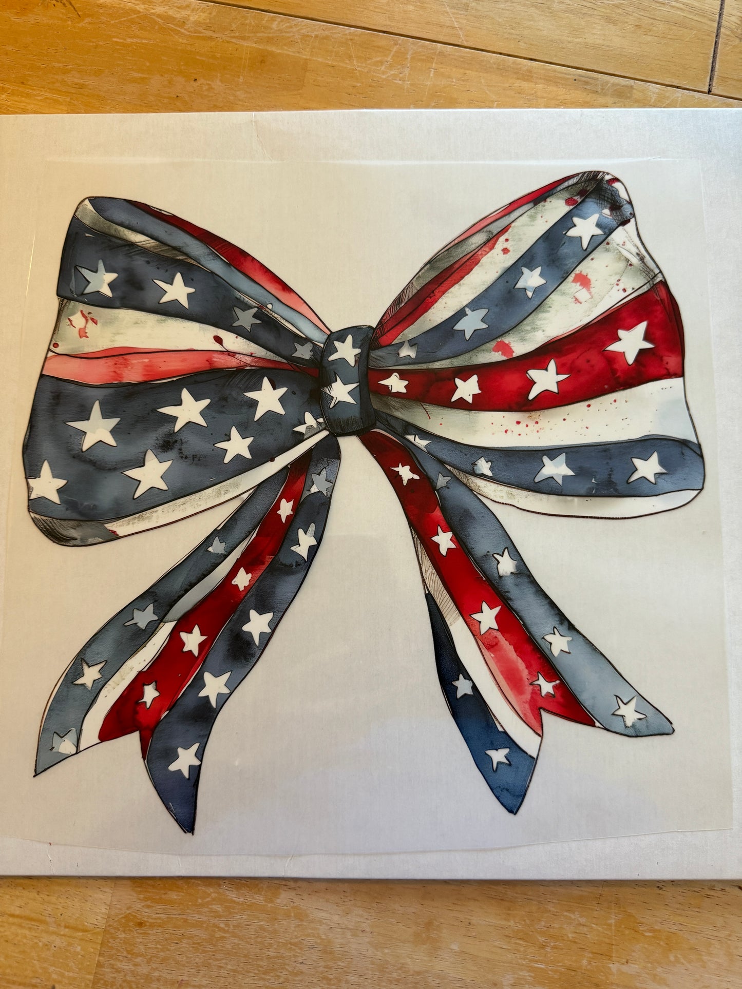 Red - White - Blue America Bow T-Shirt