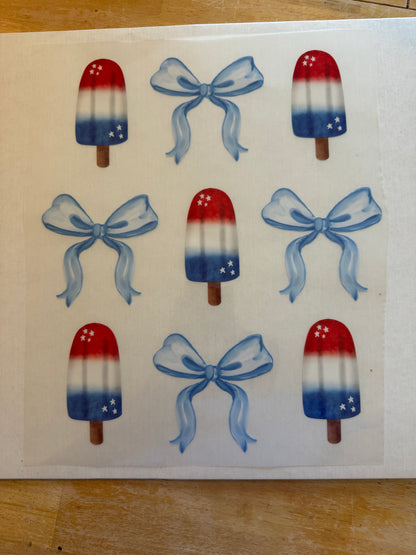 Summer - Popsicle & Coquette Bow - T-shirt