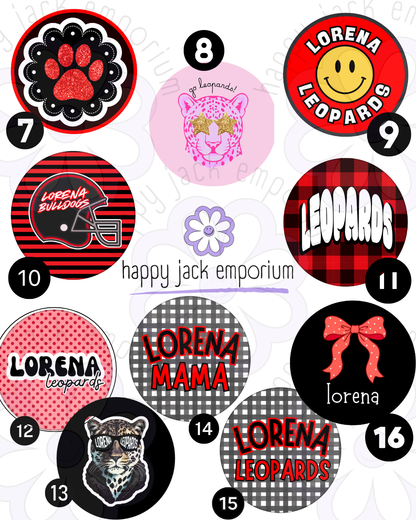 Lorena-2.25"(MEDIUM)-Gameday/Spirit Buttons