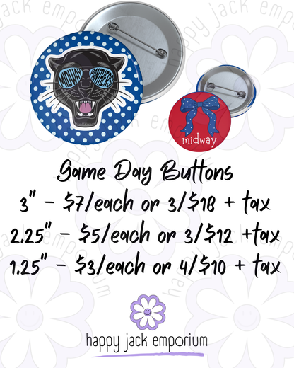 Midway-3" (LARGE)-Gameday/Spirit Buttons