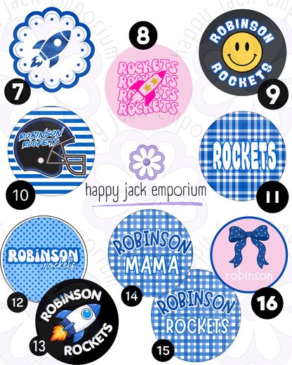 Robinson-BUNDLE (S, M, & L)-Gameday/Spirit Buttons