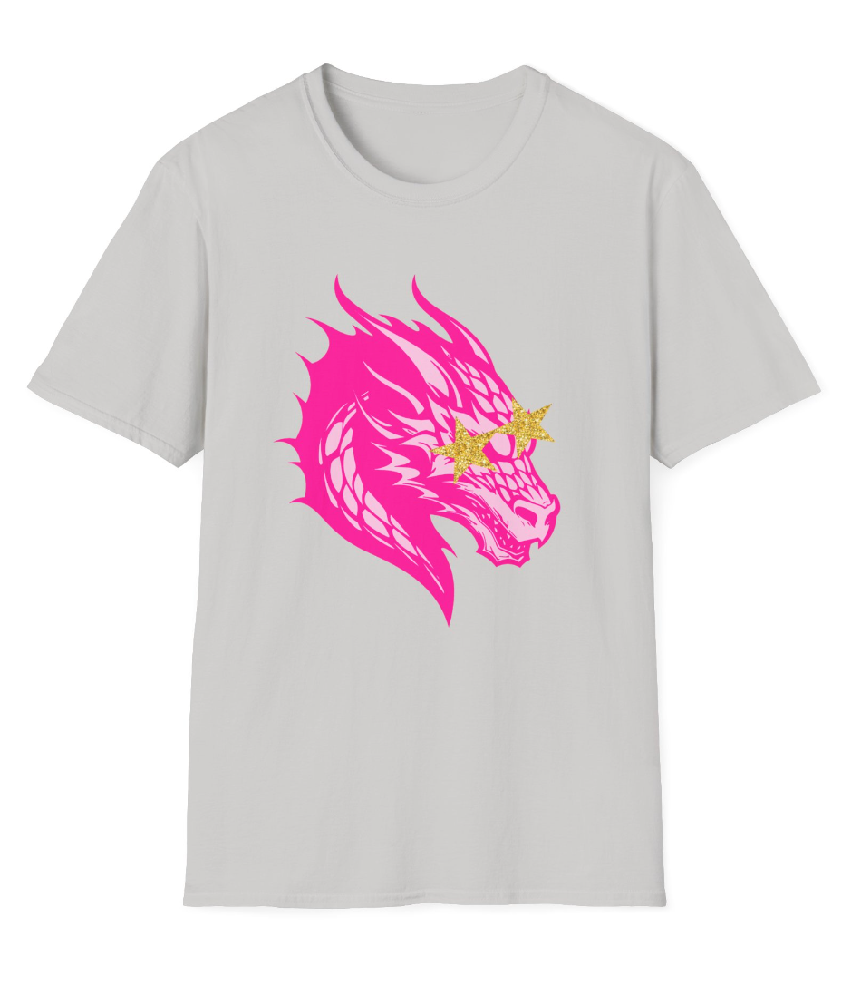 Preppy Dragon  (front only) Soft-Style Shirt - Adult