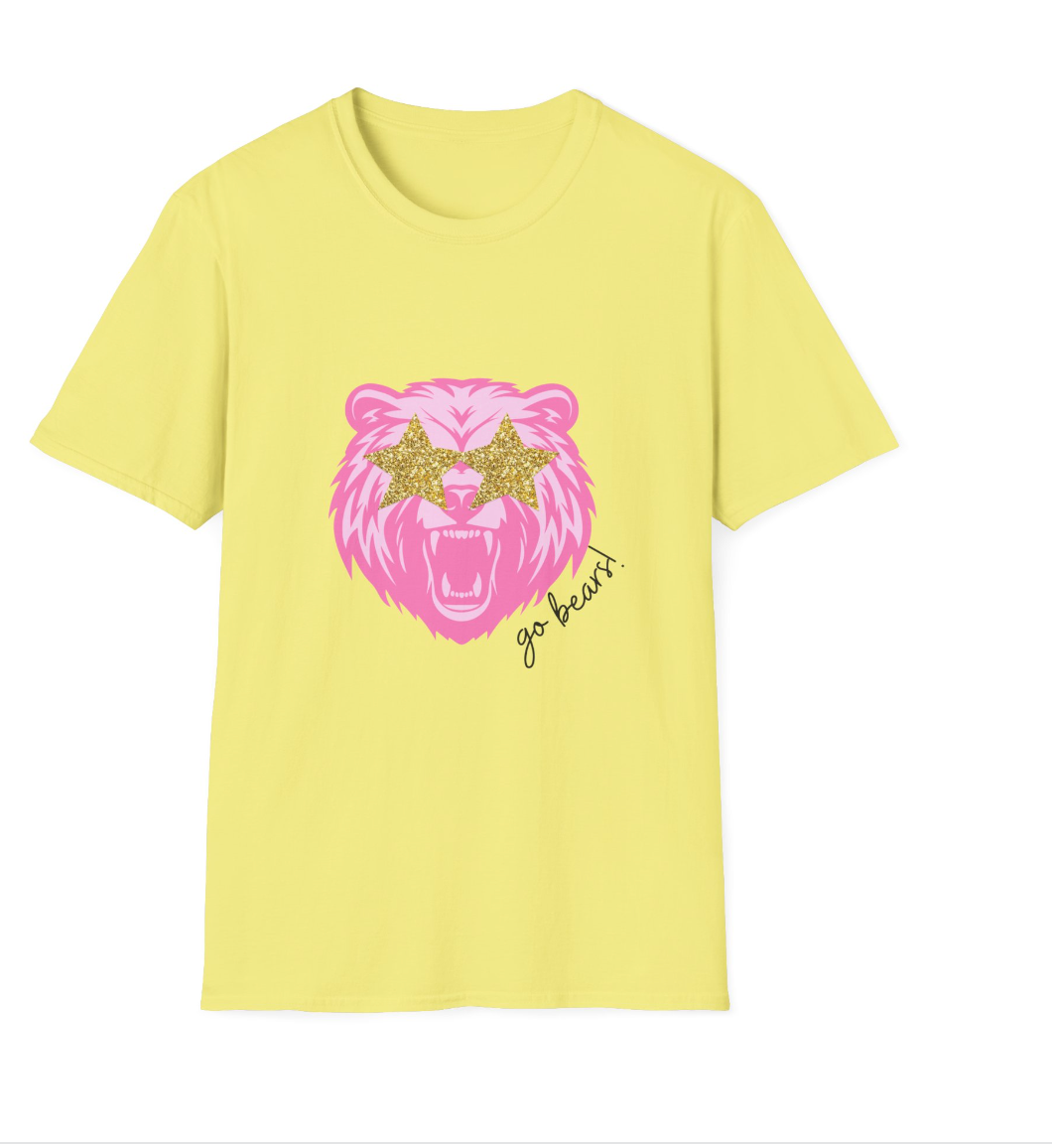 Preppy Bear (front only) Soft-Style Shirt - Adult
