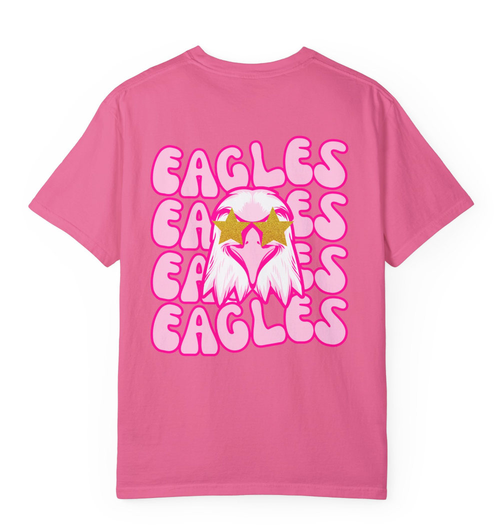 Preppy Eagle (Front & Back) Comfort Colors Shirt - Youth/Child