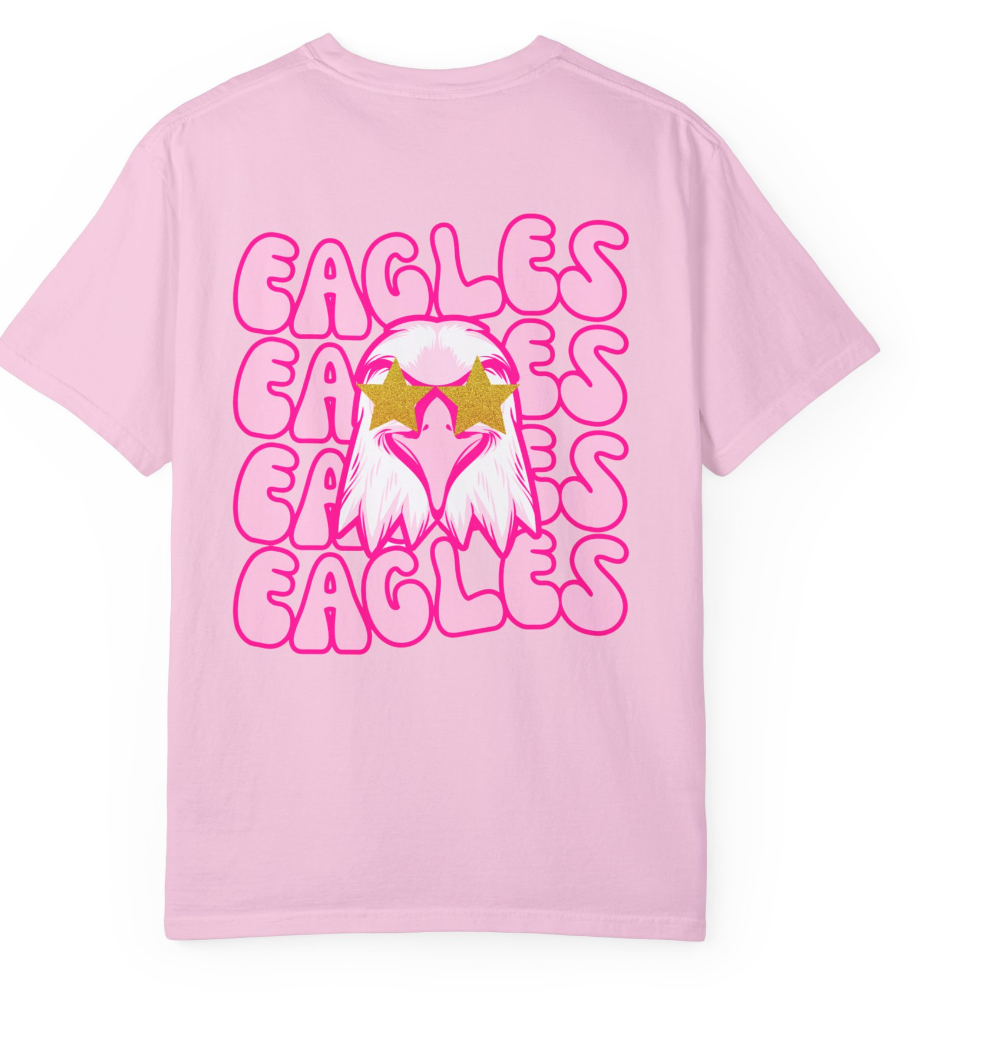 Preppy Eagle (Front & Back) Comfort Colors Shirt - Youth/Child