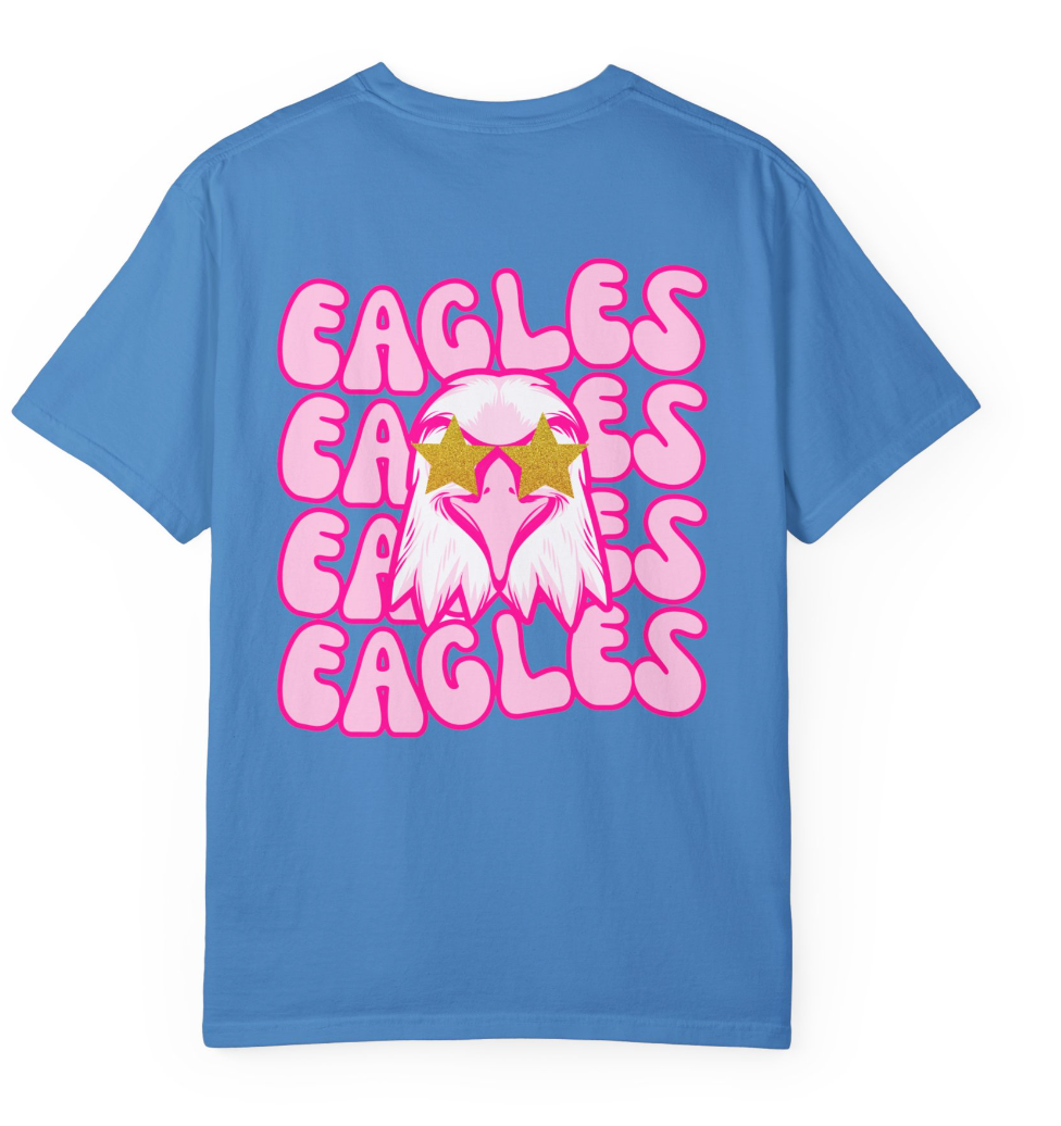 Preppy Eagle (Front & Back) Comfort Colors Shirt - Youth/Child