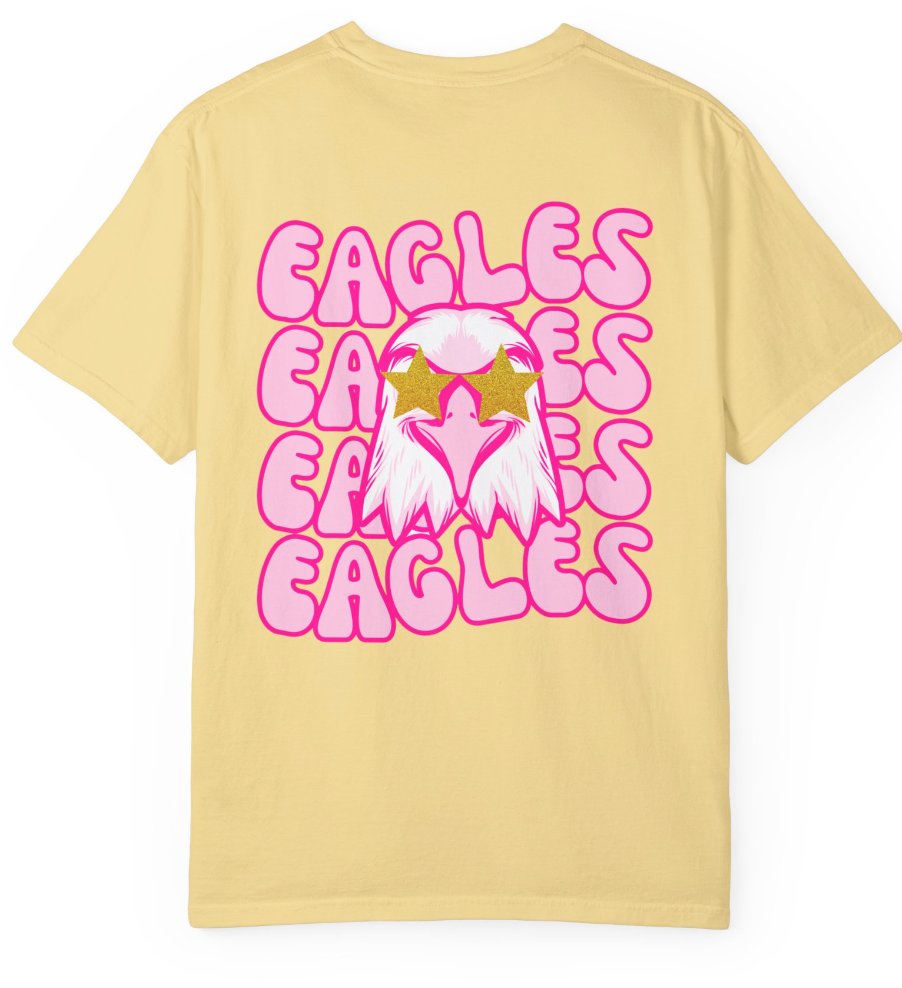 Preppy Eagle (Front & Back) Comfort Colors Shirt - Youth/Child