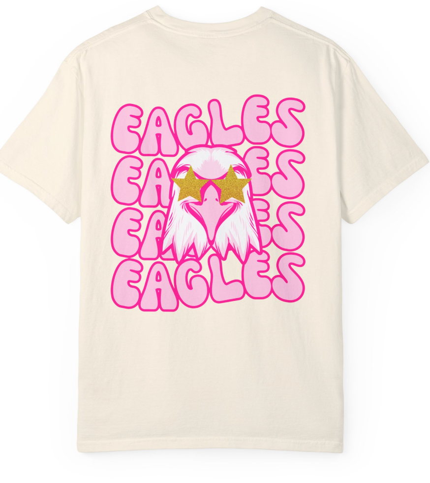 Preppy Eagle (Front & Back) Comfort Colors Shirt - Youth/Child