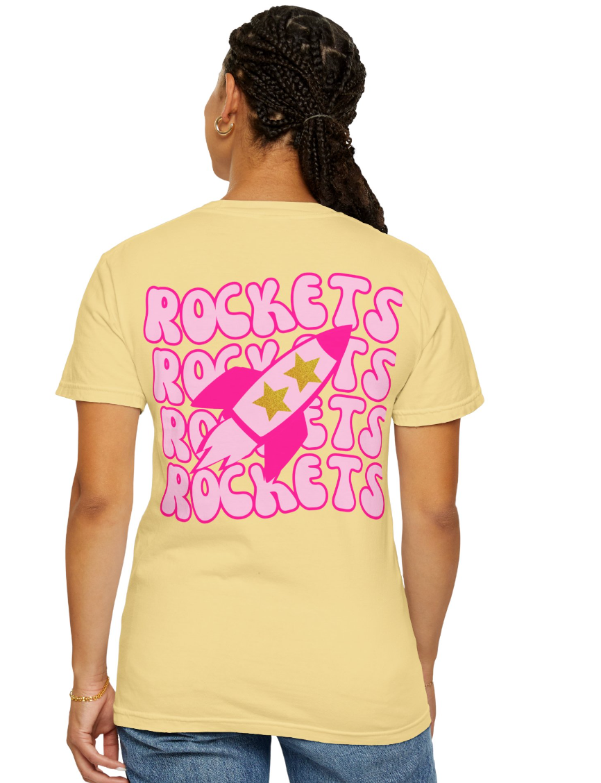Preppy Rocket (Front & Back) Comfort Colors Shirt - Adult