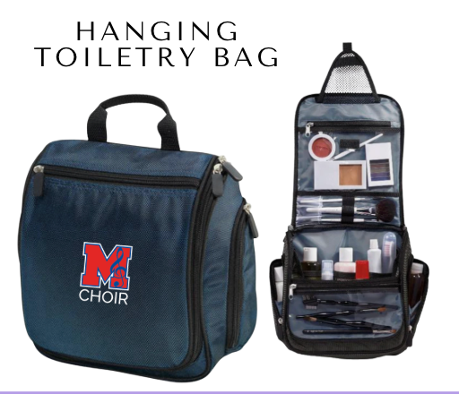 MHS CHOIR: Hanging Travel/Toiletry Bag w/choir logo