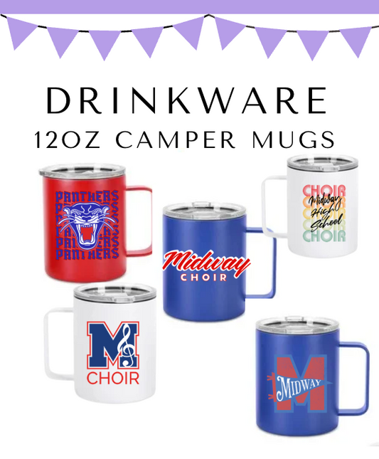 MHS CHOIR: 12oz stainless steel camper mug w/lid