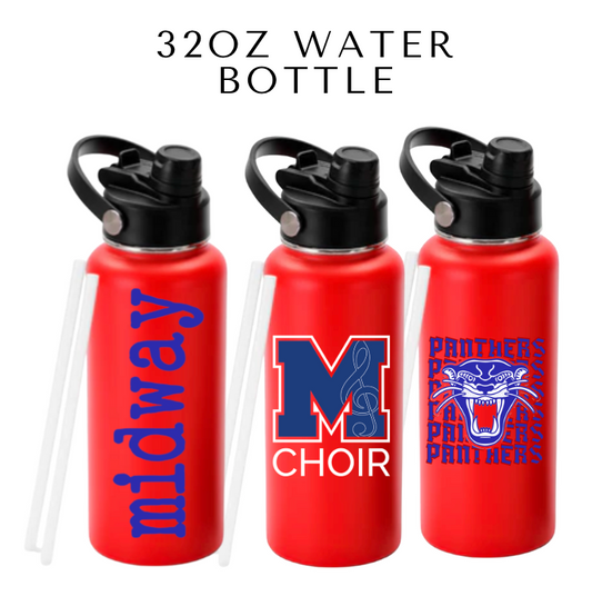 MHS CHOIR: 32oz water bottle w/choice of design