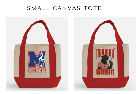 MHS CHOIR: Small Canvas Tote